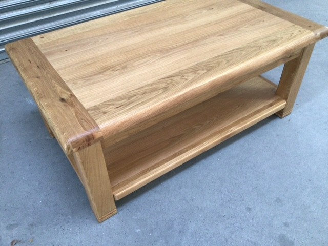 Danube Oak Coffee Table with Shelf - September 04