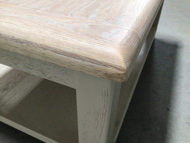 Danube Oak Coffee Table painted Oyster - Sep10