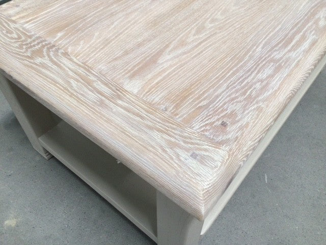 Danube Oak Coffee Table painted Oyster - Sep10