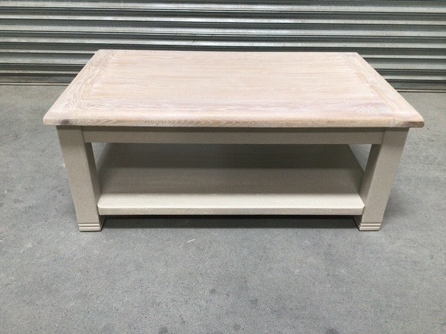 Danube Oak Coffee Table painted Oyster - Sep10