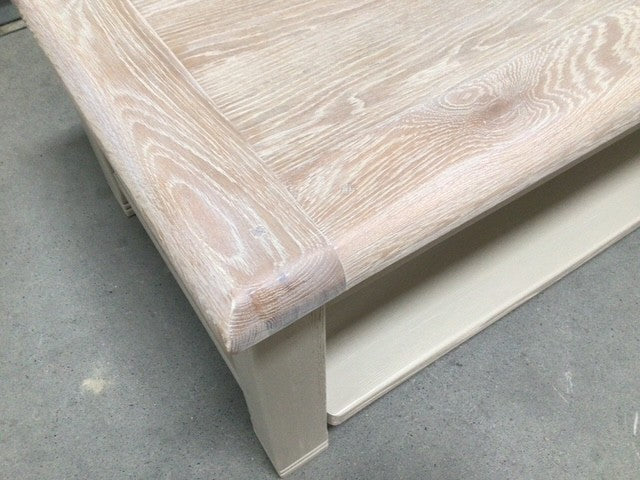 Danube Oak Coffee Table with Shelf - Sep11