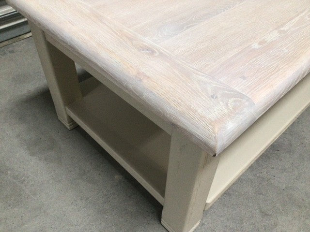 Danube Oak Coffee Table painted Oyster - Ex Display (Sep 21)
