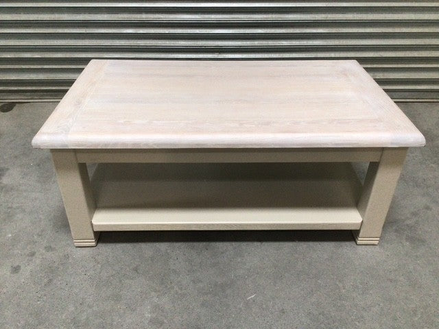 Danube Oak Coffee Table painted Oyster - Ex Display (Sep 21)