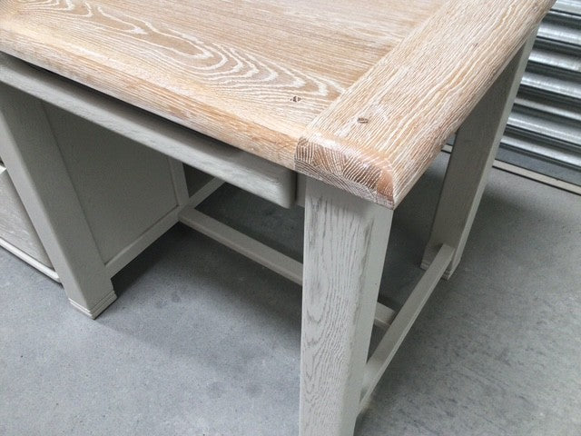 Danube Oak Desk painted Oyster with a Ciffa Finish - Sep 26
