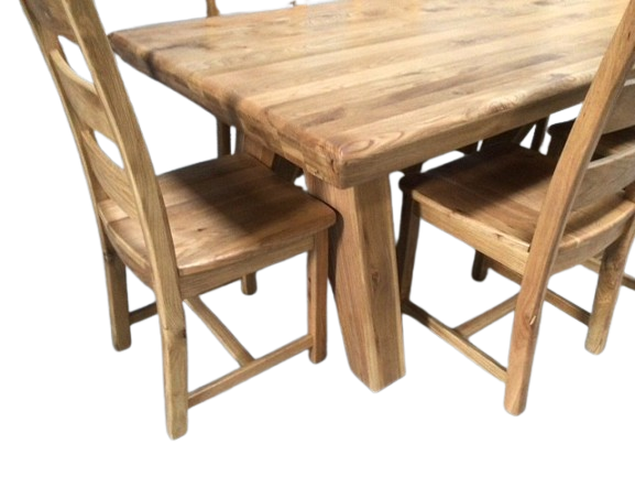 Tanna Solid Oak 2m Dining Set