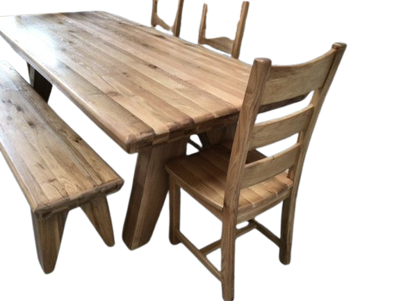 Tanna Solid Oak 2.4m Dining Set