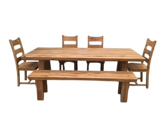 Tanna Solid Oak 2.4m Dining Set