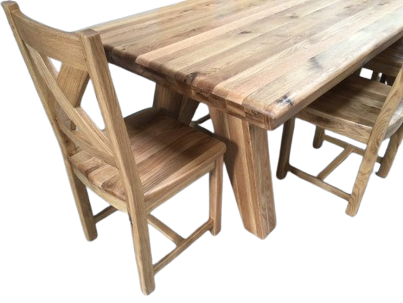 Tanna Solid Oak 2.4m Dining Set