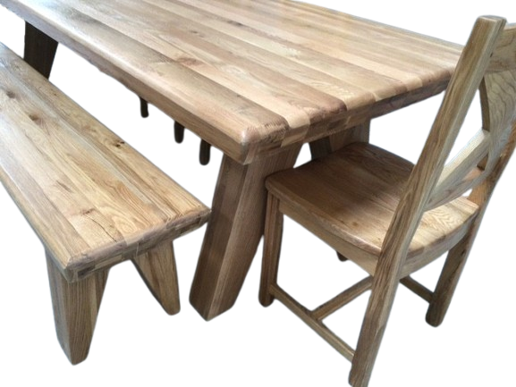 Tanna Solid Oak 2.4m Dining Set