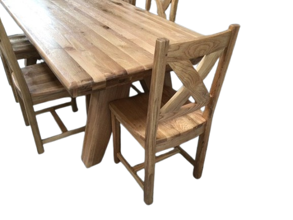 Tanna Solid Oak 2.4m Dining Set