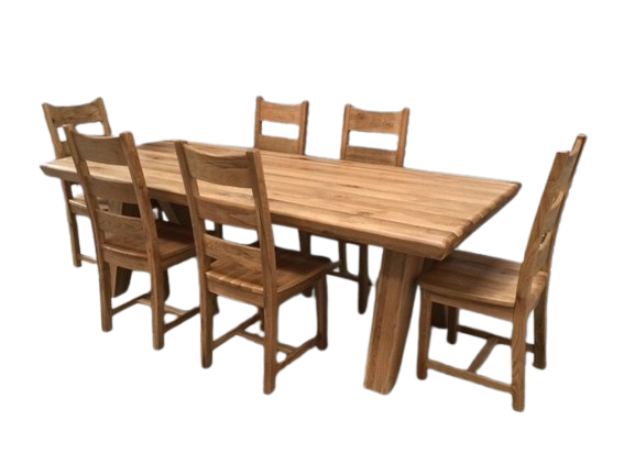Tanna Solid Oak 2.4m Dining Set
