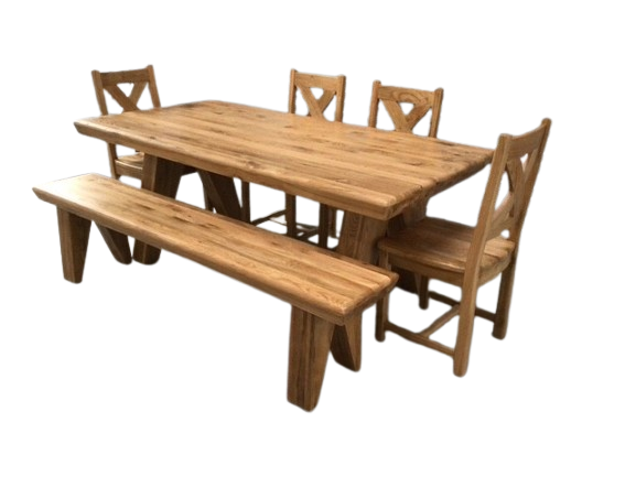 Tanna Solid Oak 2m Dining Set