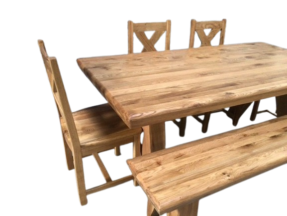 Tanna Solid Oak 2m Dining Set