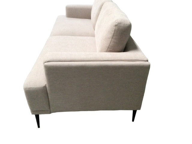 Tiggy Beige Linen 3 Seater Sofa