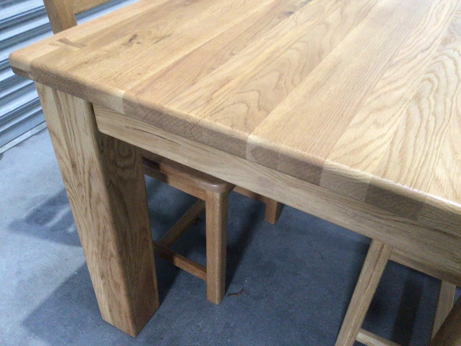 Tommy Solid Oak 1.5m Dining Set