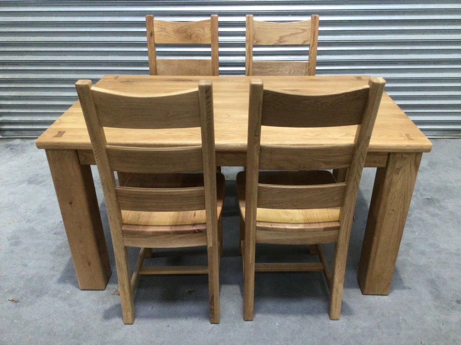 Tommy Solid Oak 1.5m Dining Set