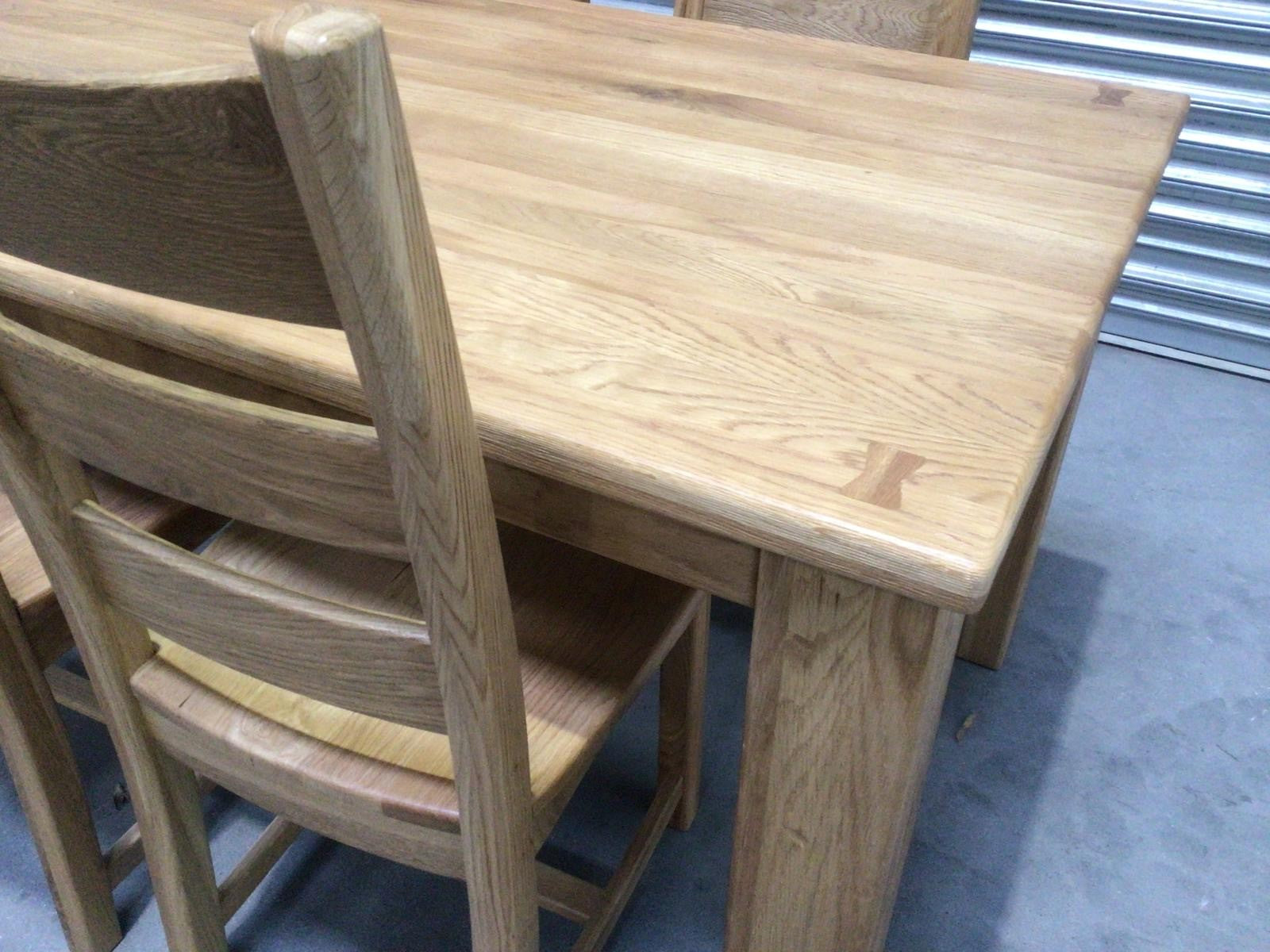 Tommy Solid Oak 1.5m Dining Set