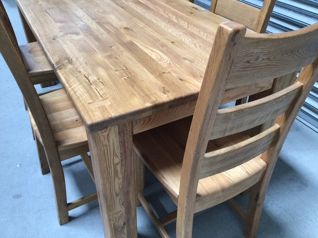 Tommy Oak 1.8m Ext Fixed Top Dining Set - May 09