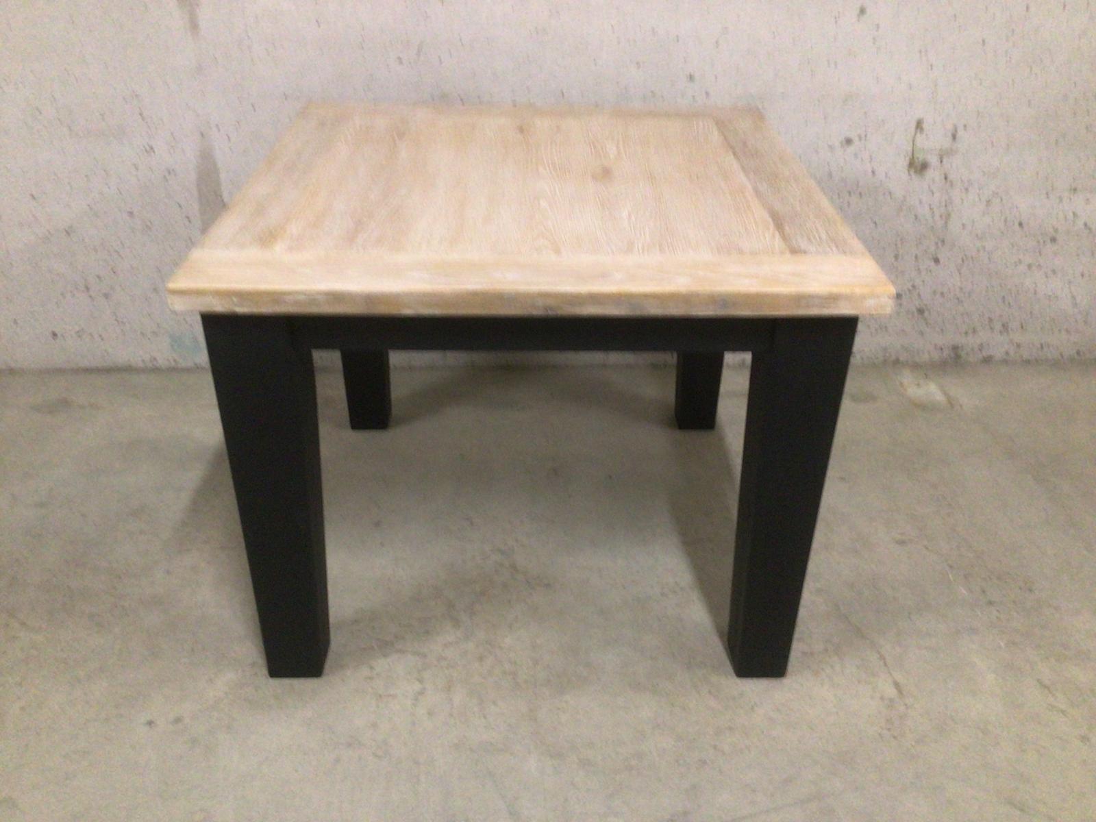 Vancouver Oak Square Table - Painted Black