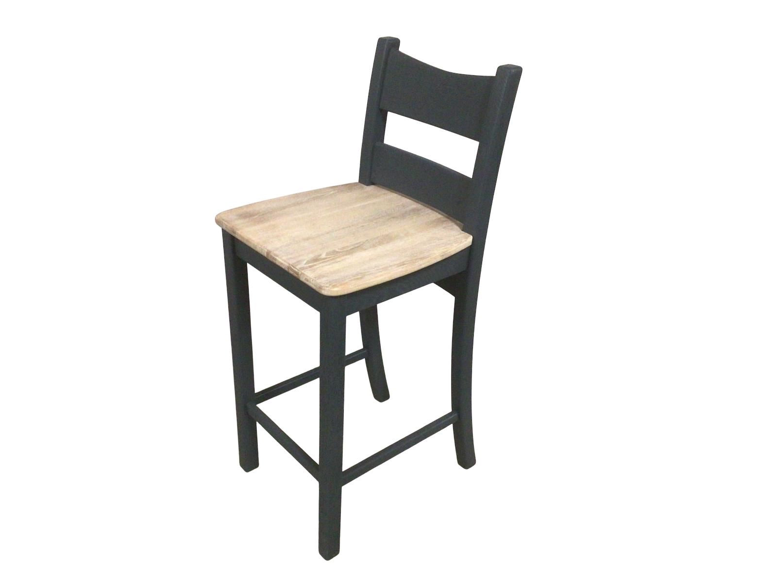 Danube Oak Bar Stool painted Night Blue with a Ciffa Finish