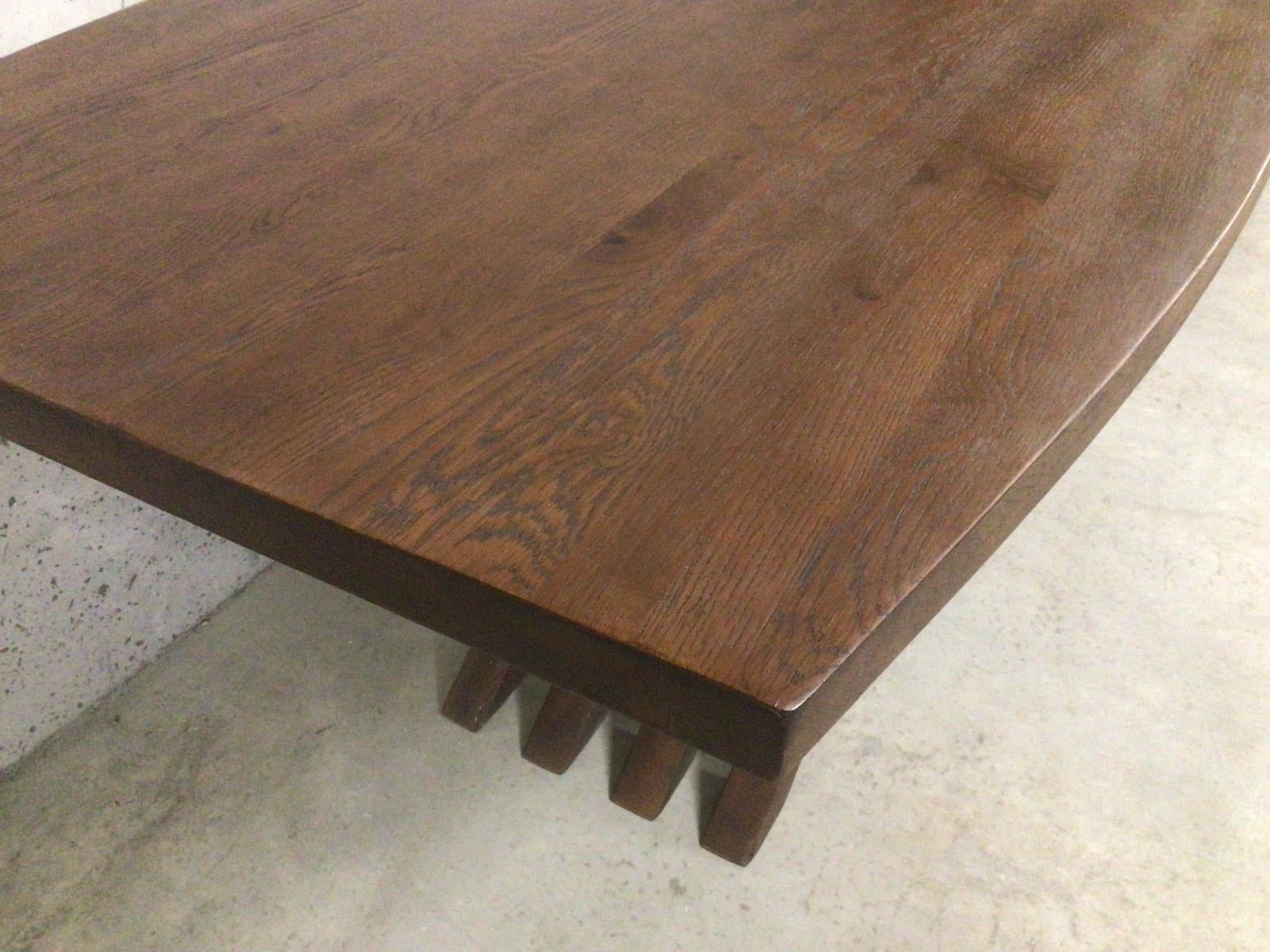 Rugby Oak 1.9m Oval Dining Table - Walnut Finish