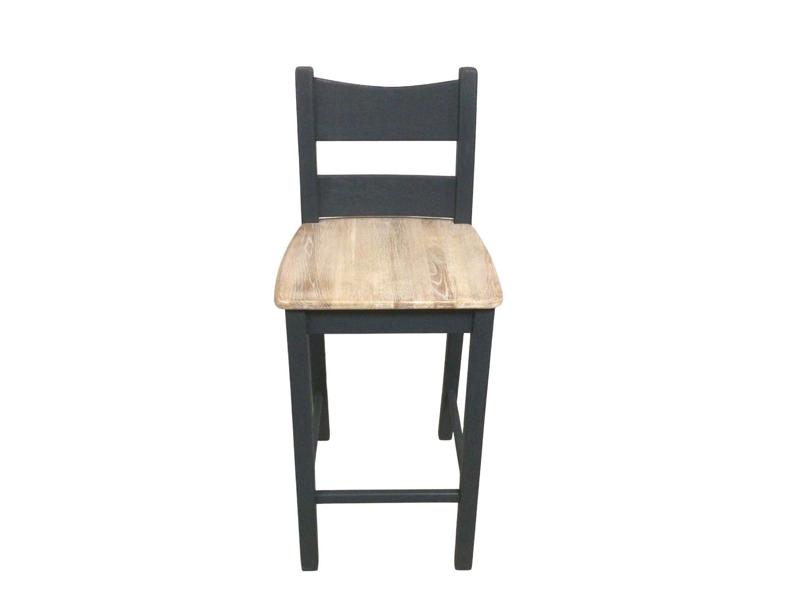 Danube Oak Bar Stool painted Night Blue with a Ciffa Finish