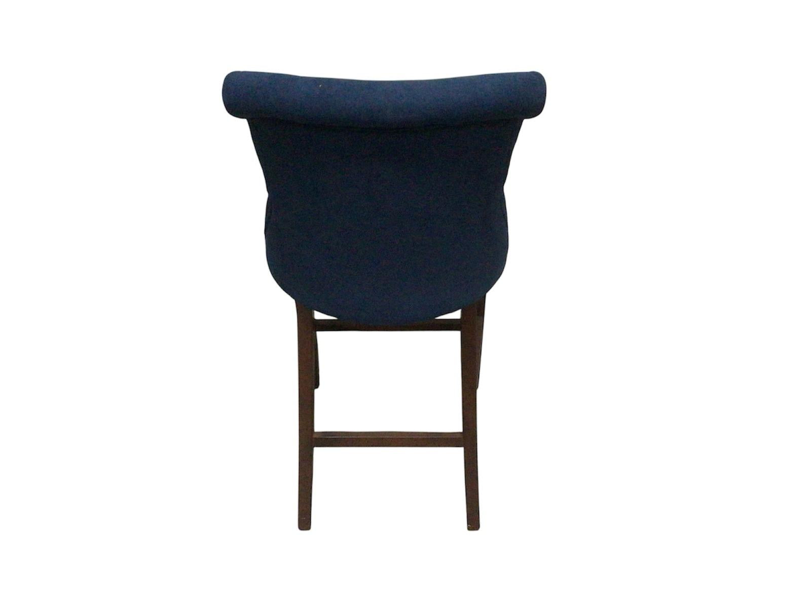 Kingston Chenille Blue Bar Stool