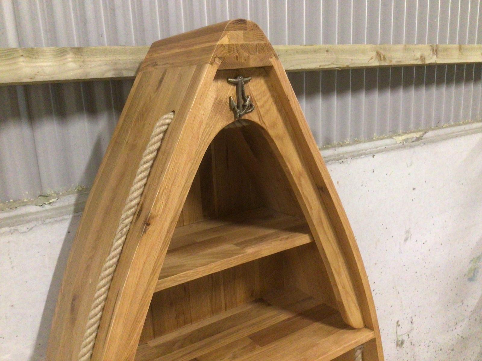 Dinghy Oak Bookcase