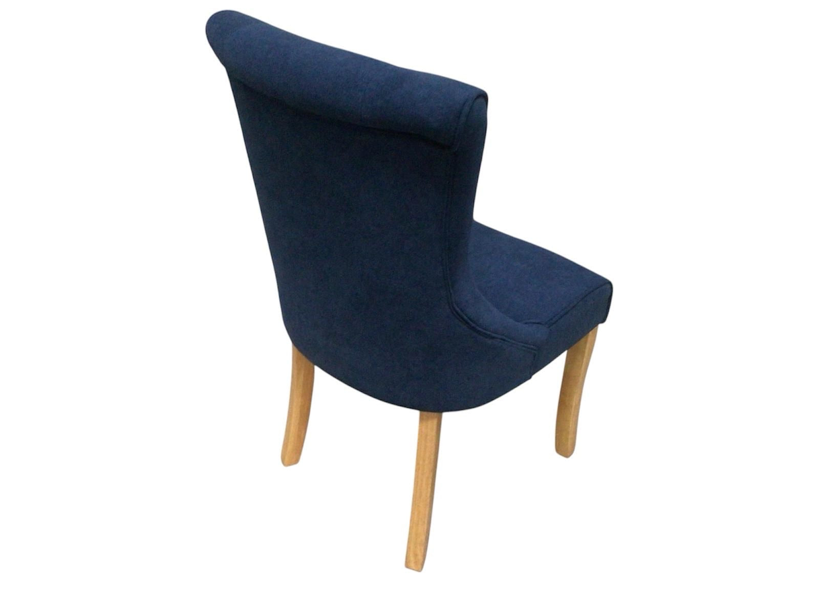 Kingston Chenille Blue Dining Chair