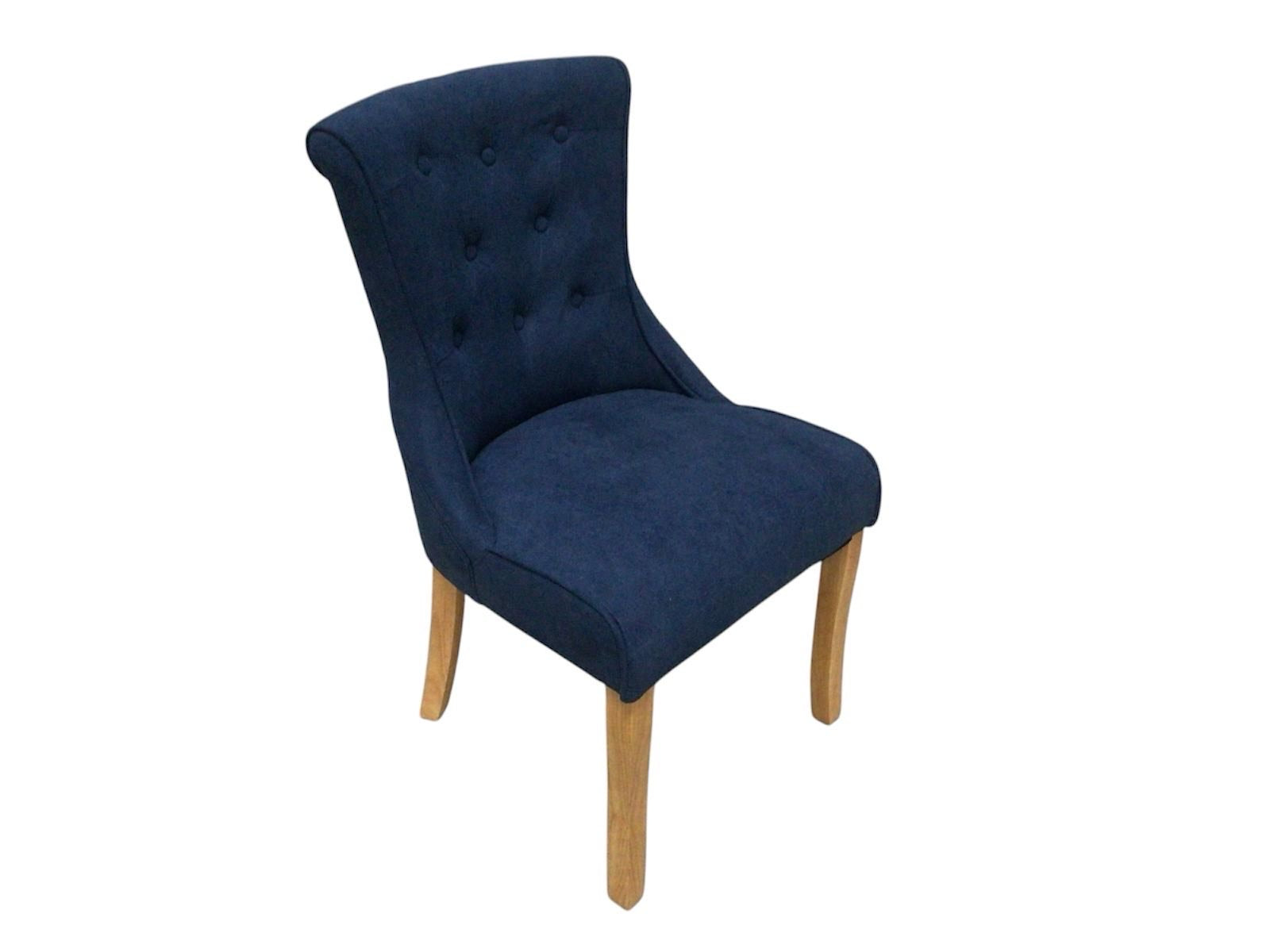 Kingston Chenille Blue Dining Chair