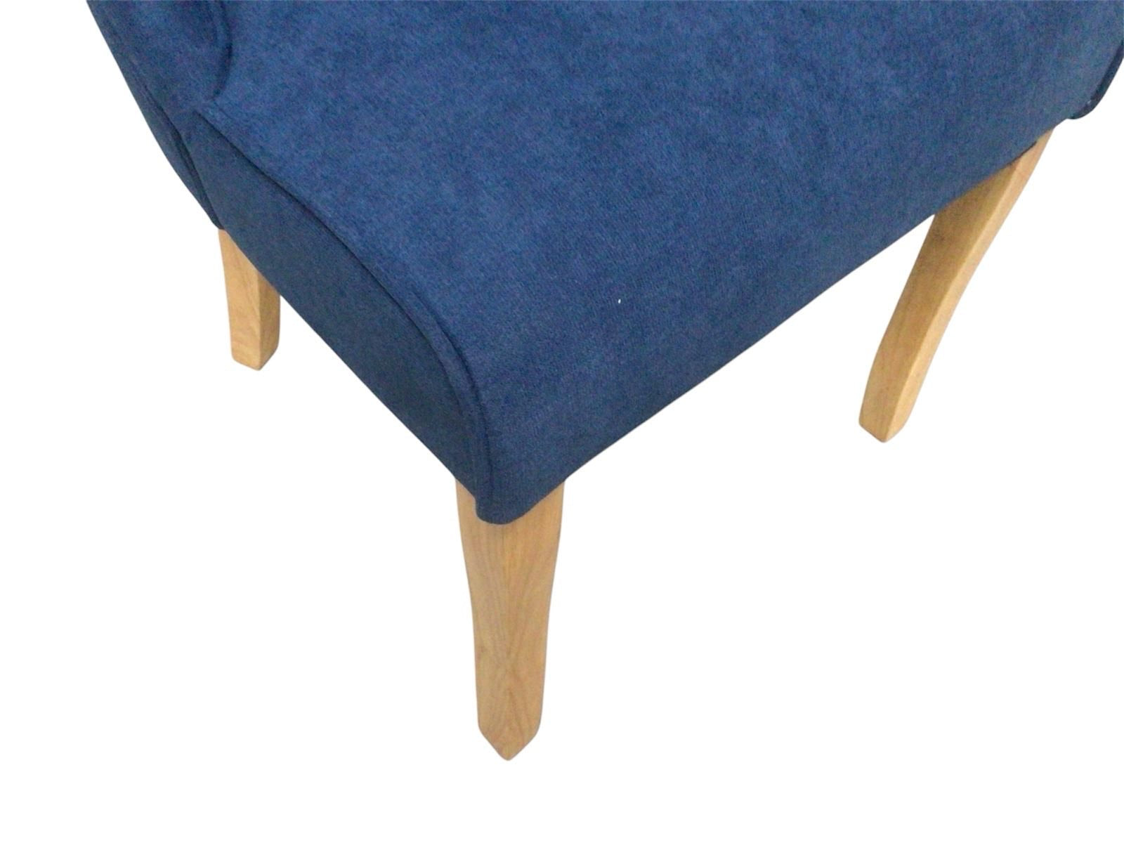 Kingston Chenille Blue Dining Chair