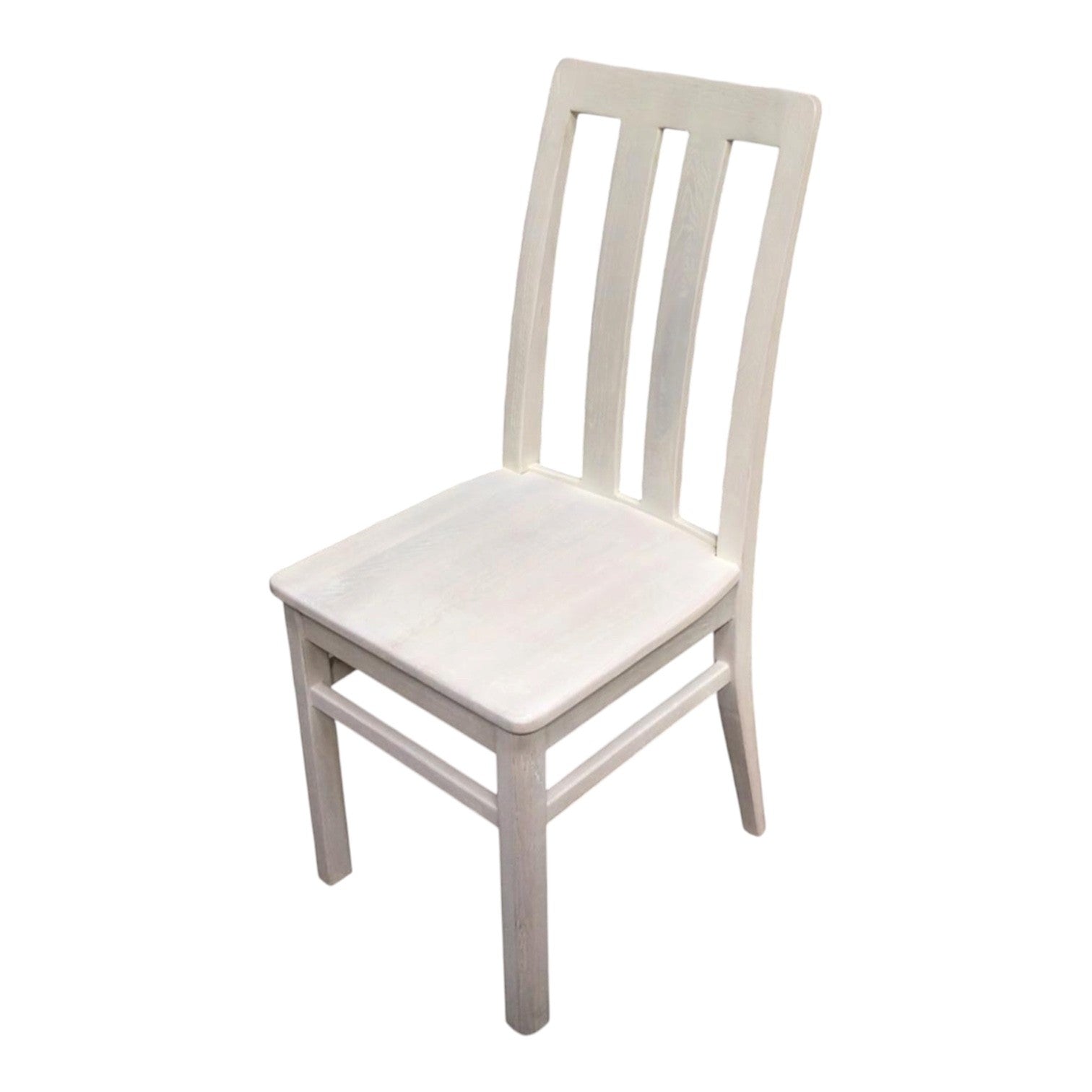 Dakota Solid Oak Dining Chair with lime wash finish