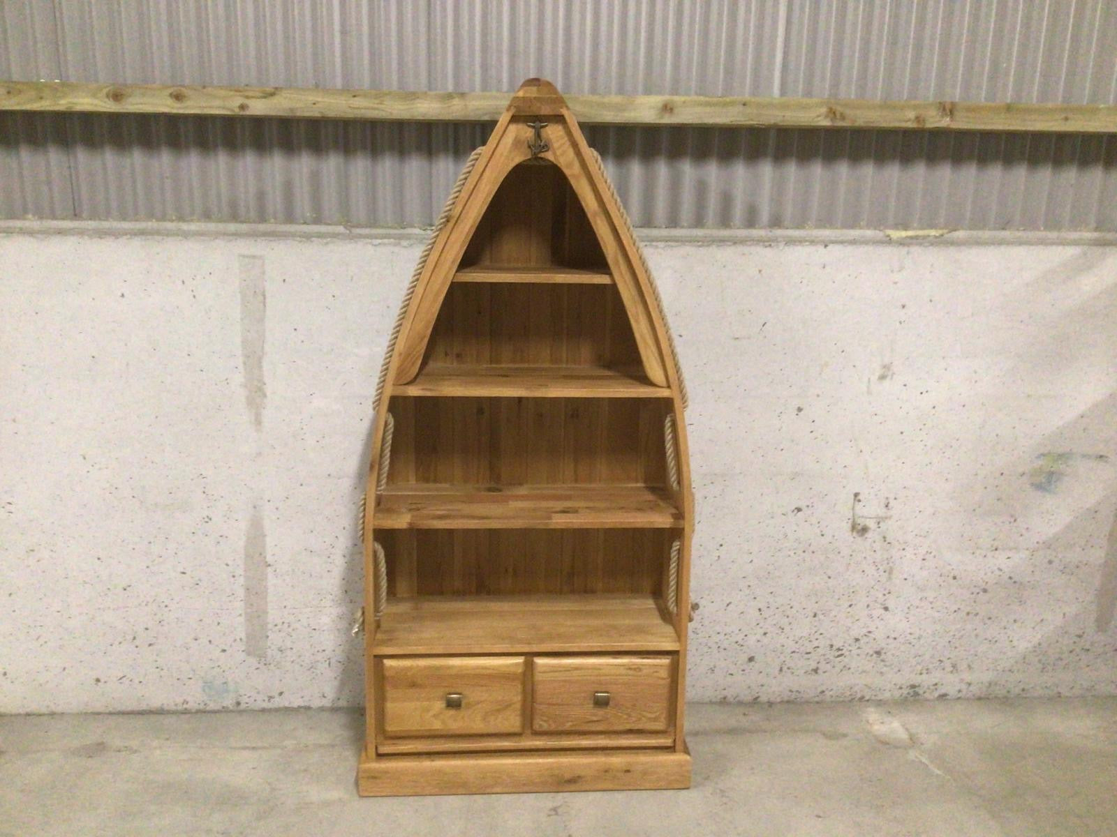 Dinghy Oak Bookcase