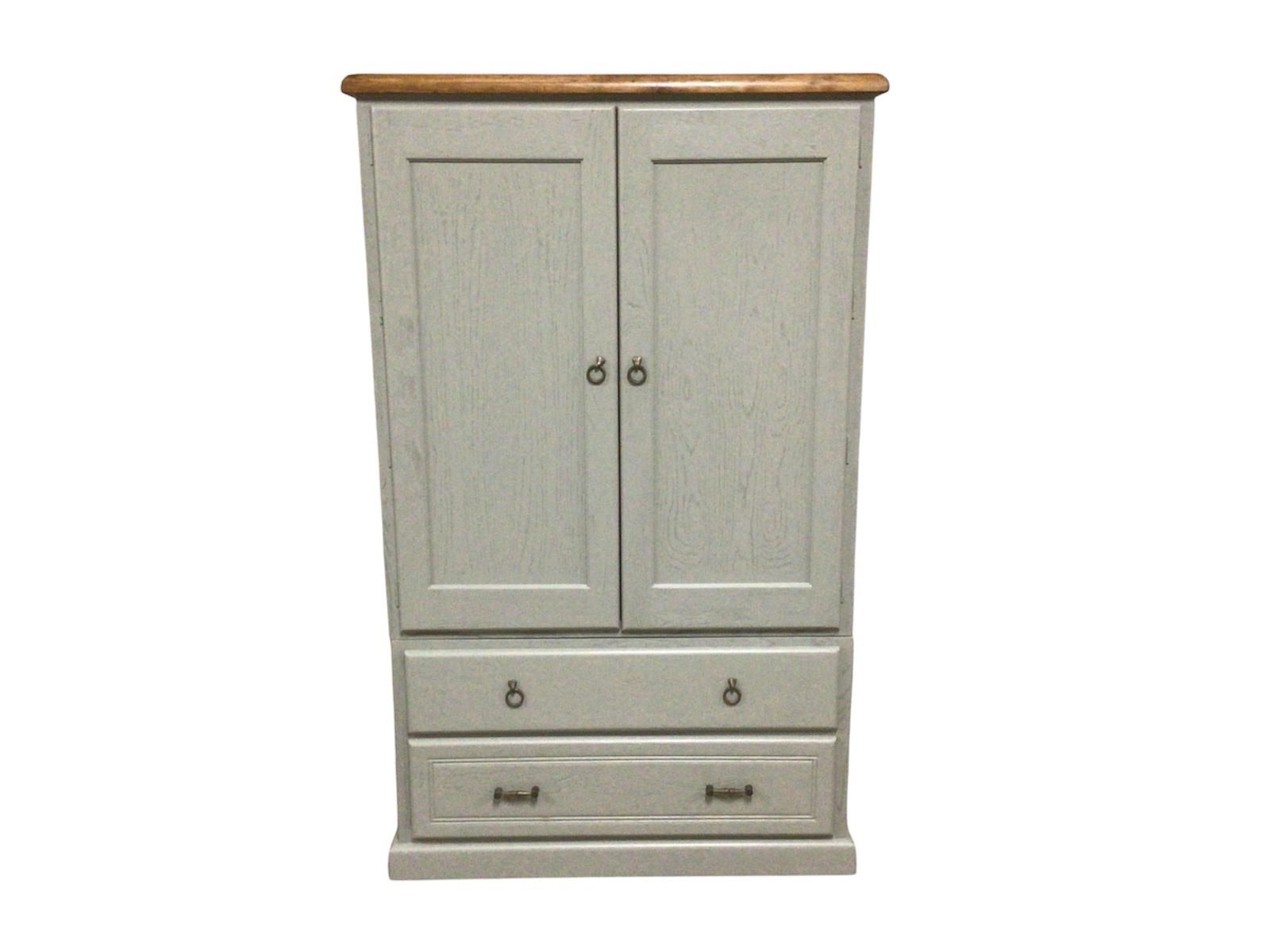 Provence Large Oak Wardrobe painted French Grey