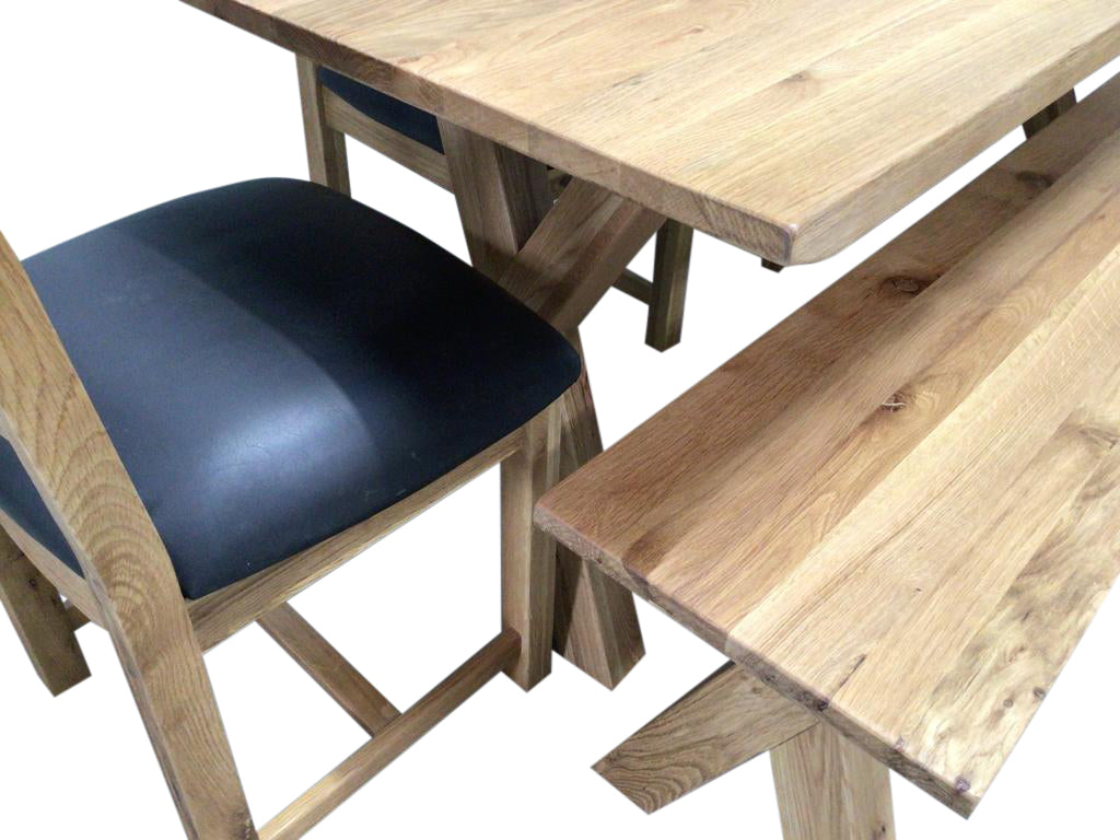 Moonwalk Solid Oak 2m Dining Set