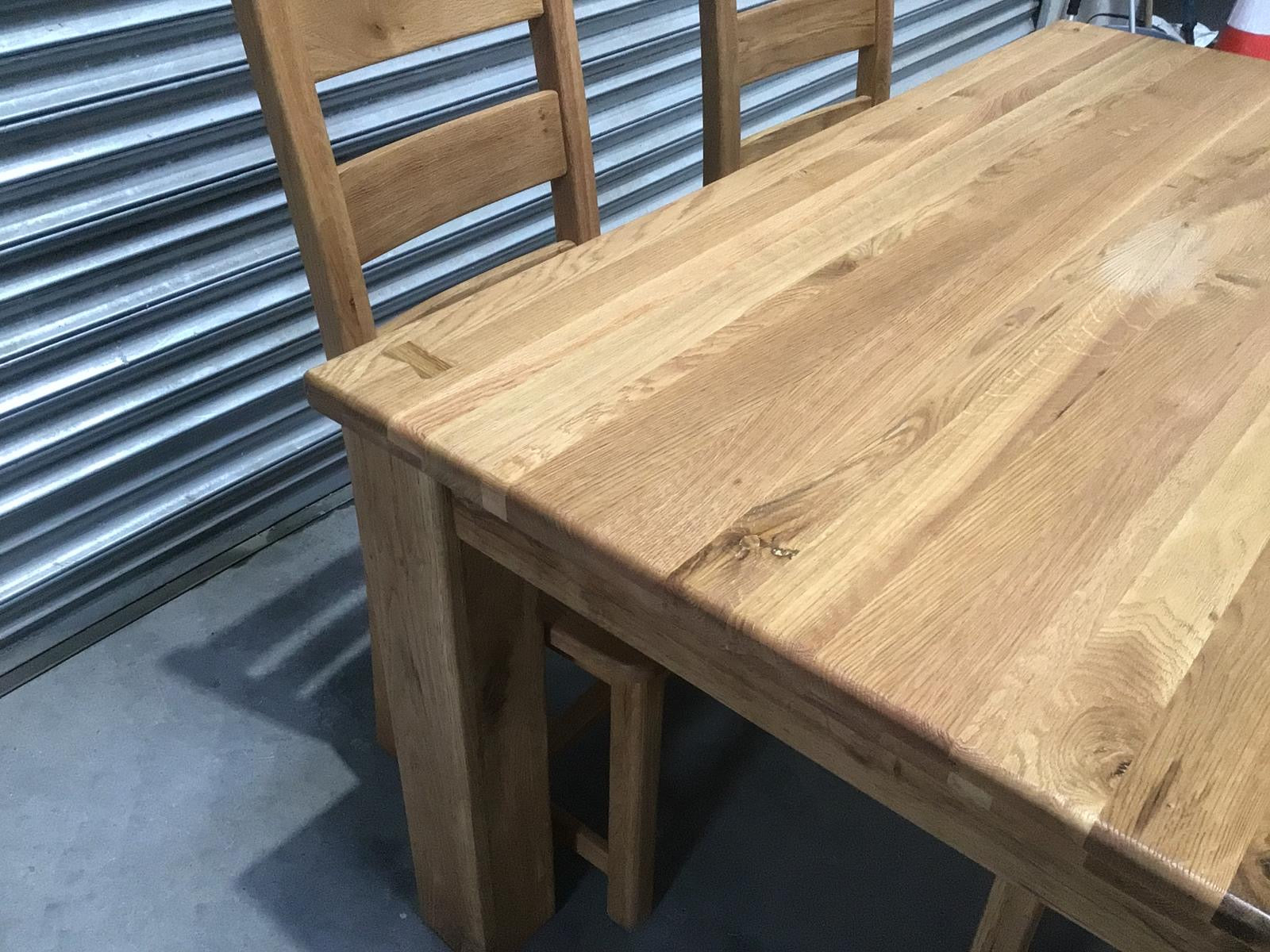 Tommy Solid Oak 1.5m Dining Set - Display Model