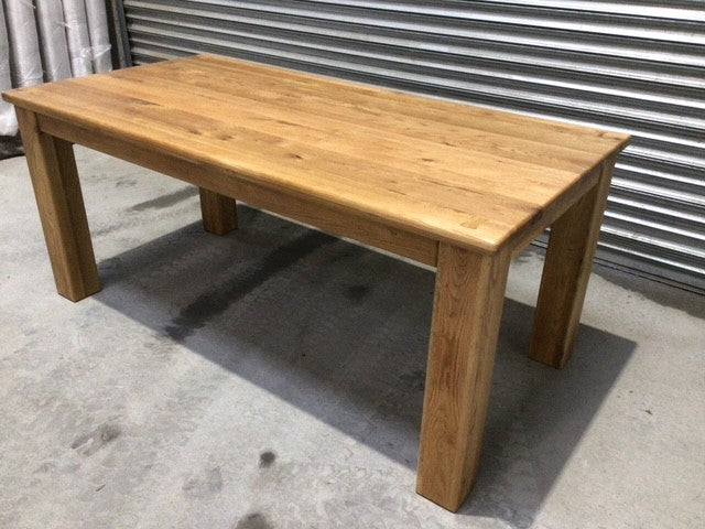 Tommy Solid Oak 1.8m Dining Table - Ex Display Table (feb14)