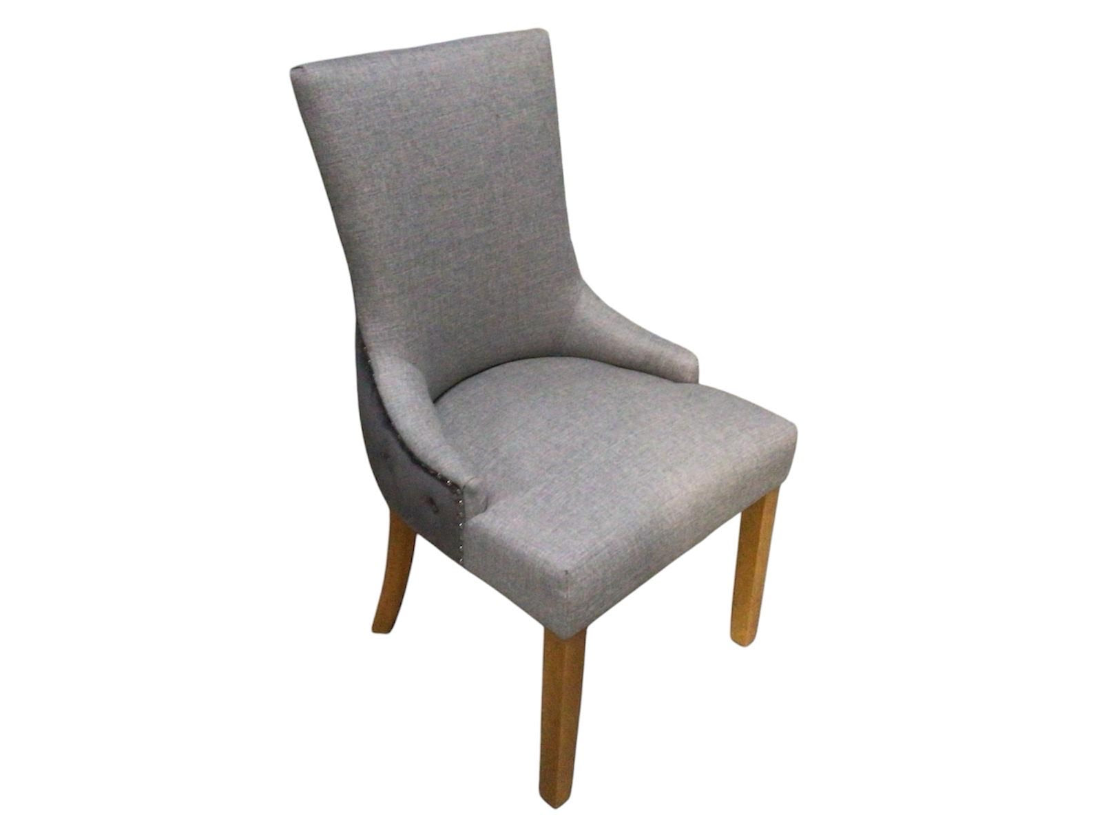 Heather Grey Two Tone Upholstered Dining Chair