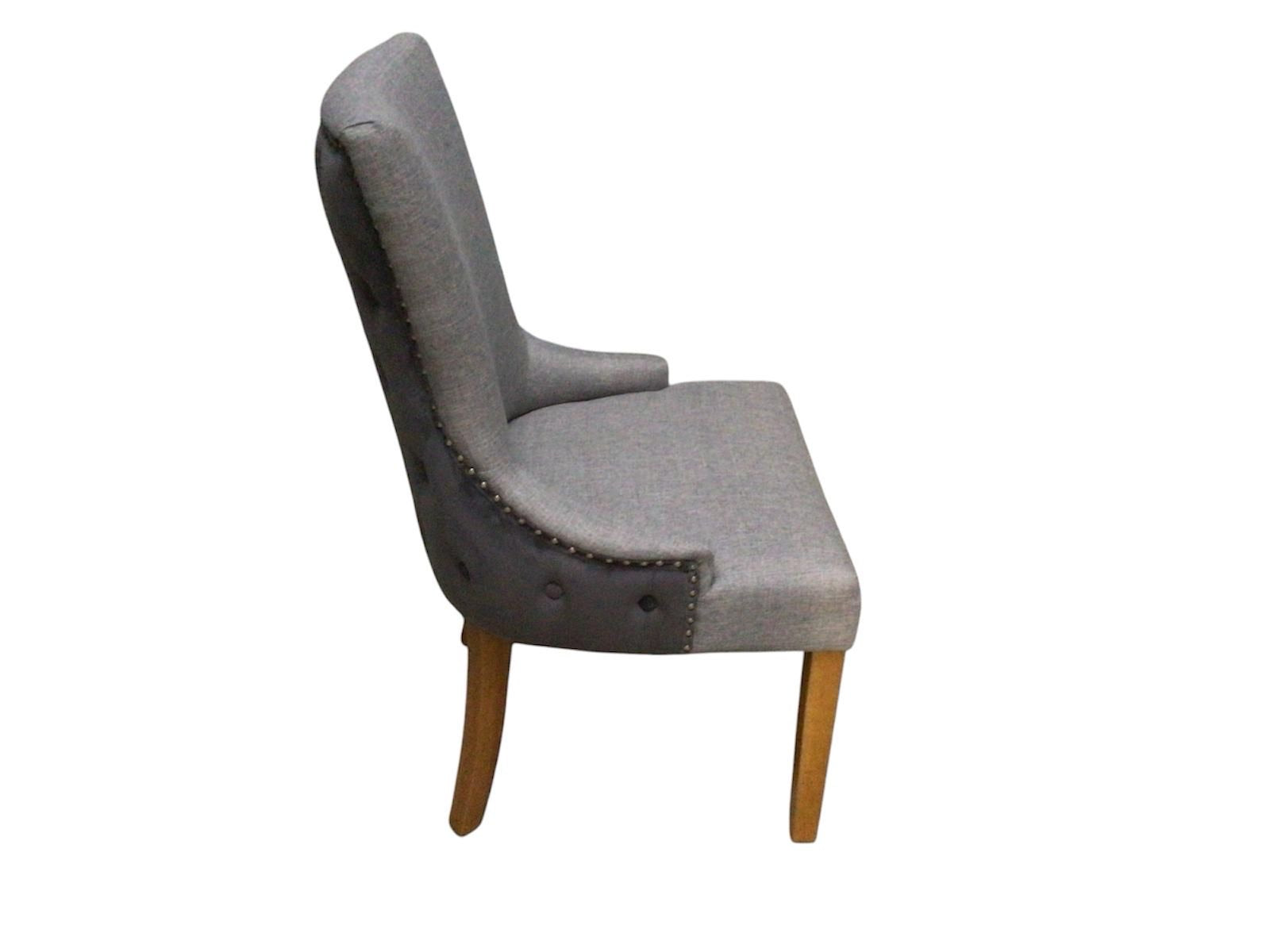 Heather Grey Two Tone Upholstered Dining Chair