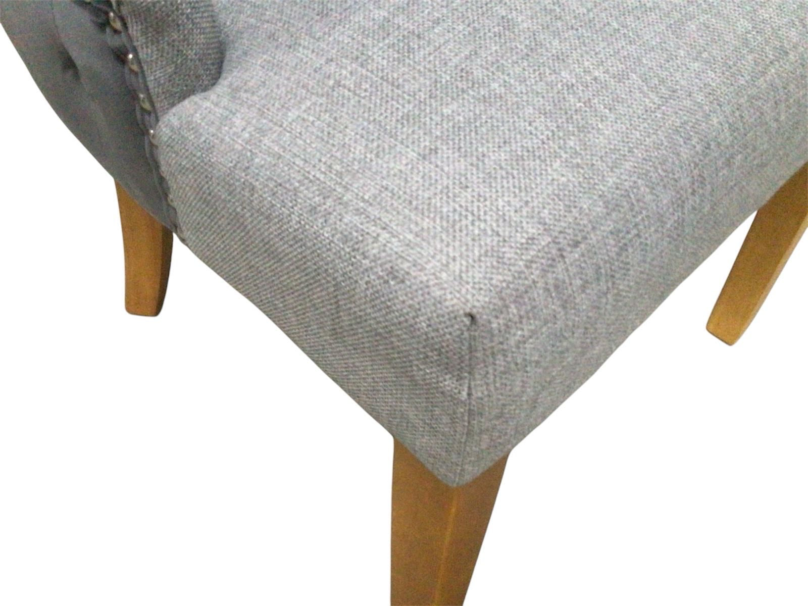 Heather Grey Two Tone Upholstered Dining Chair