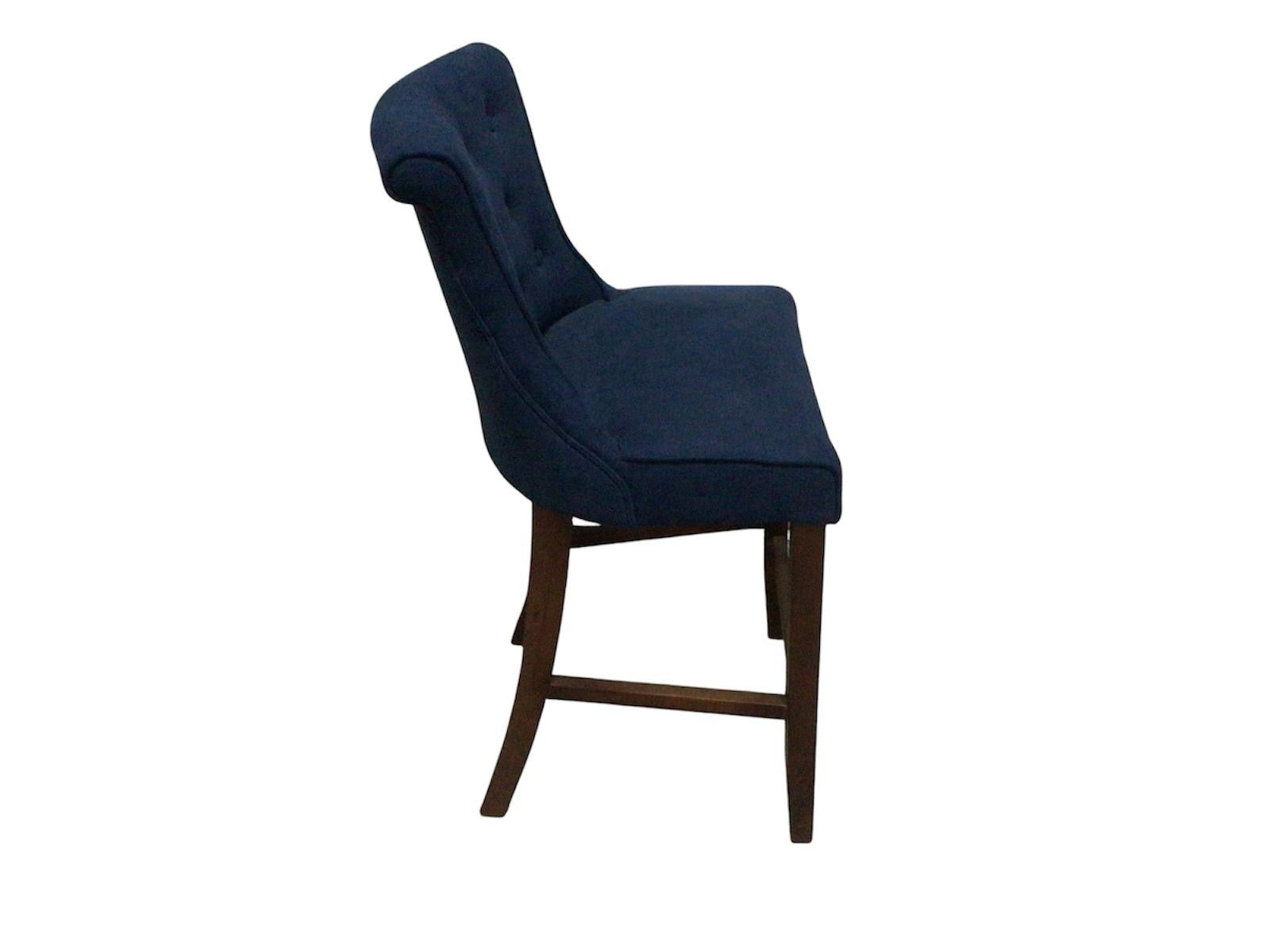 Kingston Chenille Blue Bar Stool