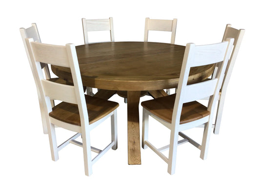 Maximus Oak 1.4m Round Dining Set