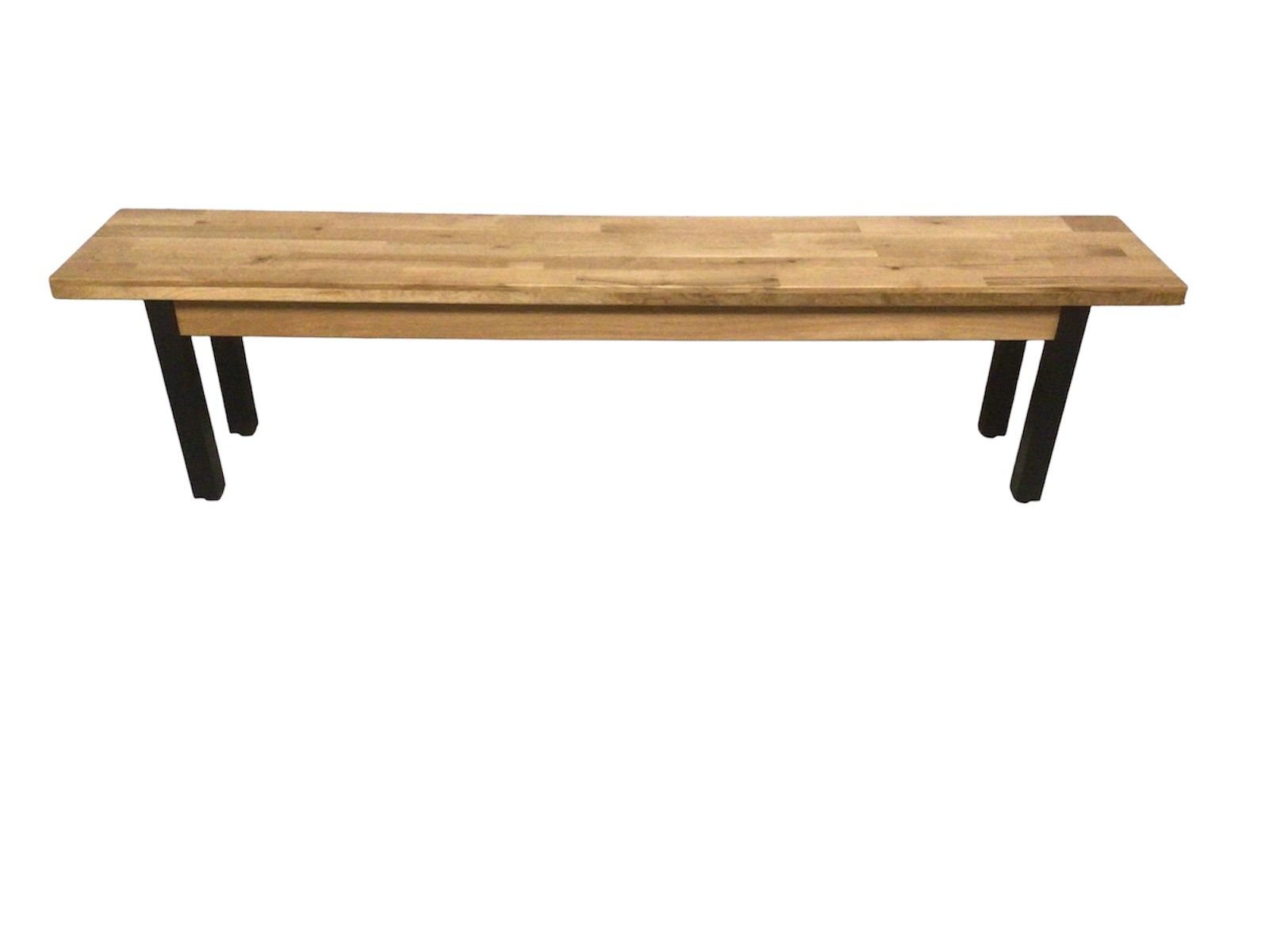 Oakdale Oak 2m Bench with Metal Leg