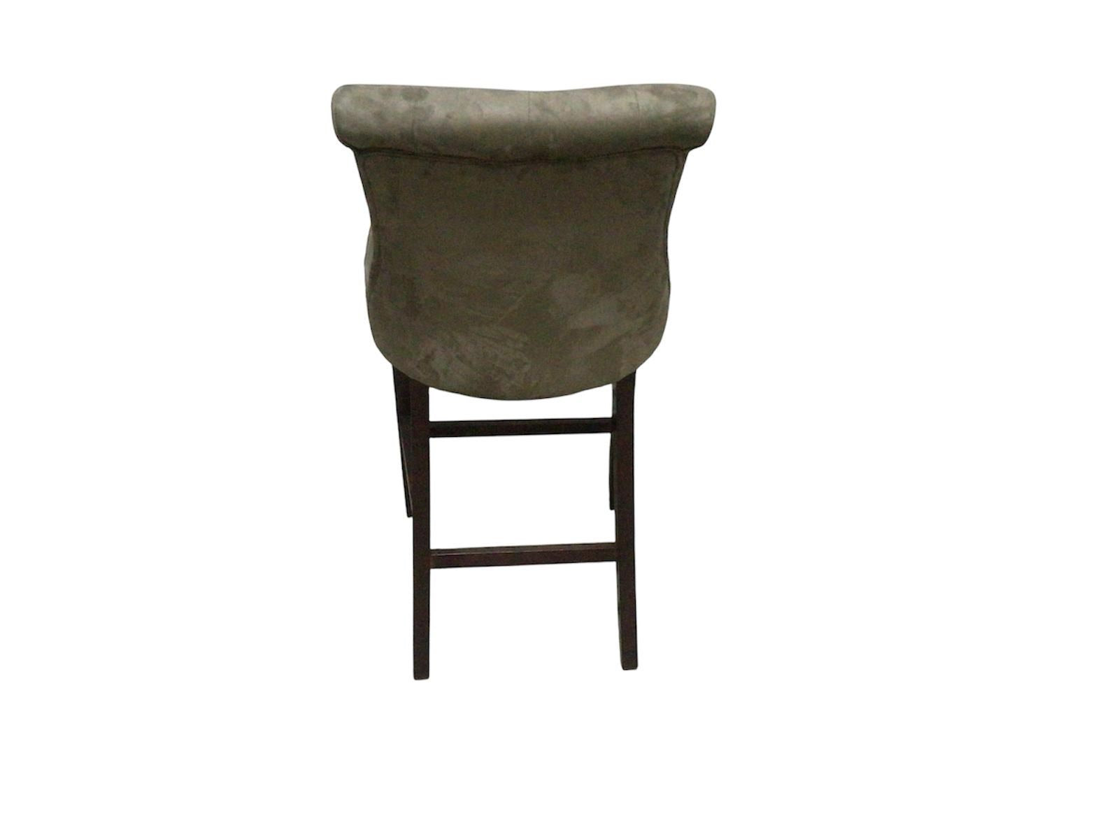 Kingston Olive Green Faux Suede Bar Stool