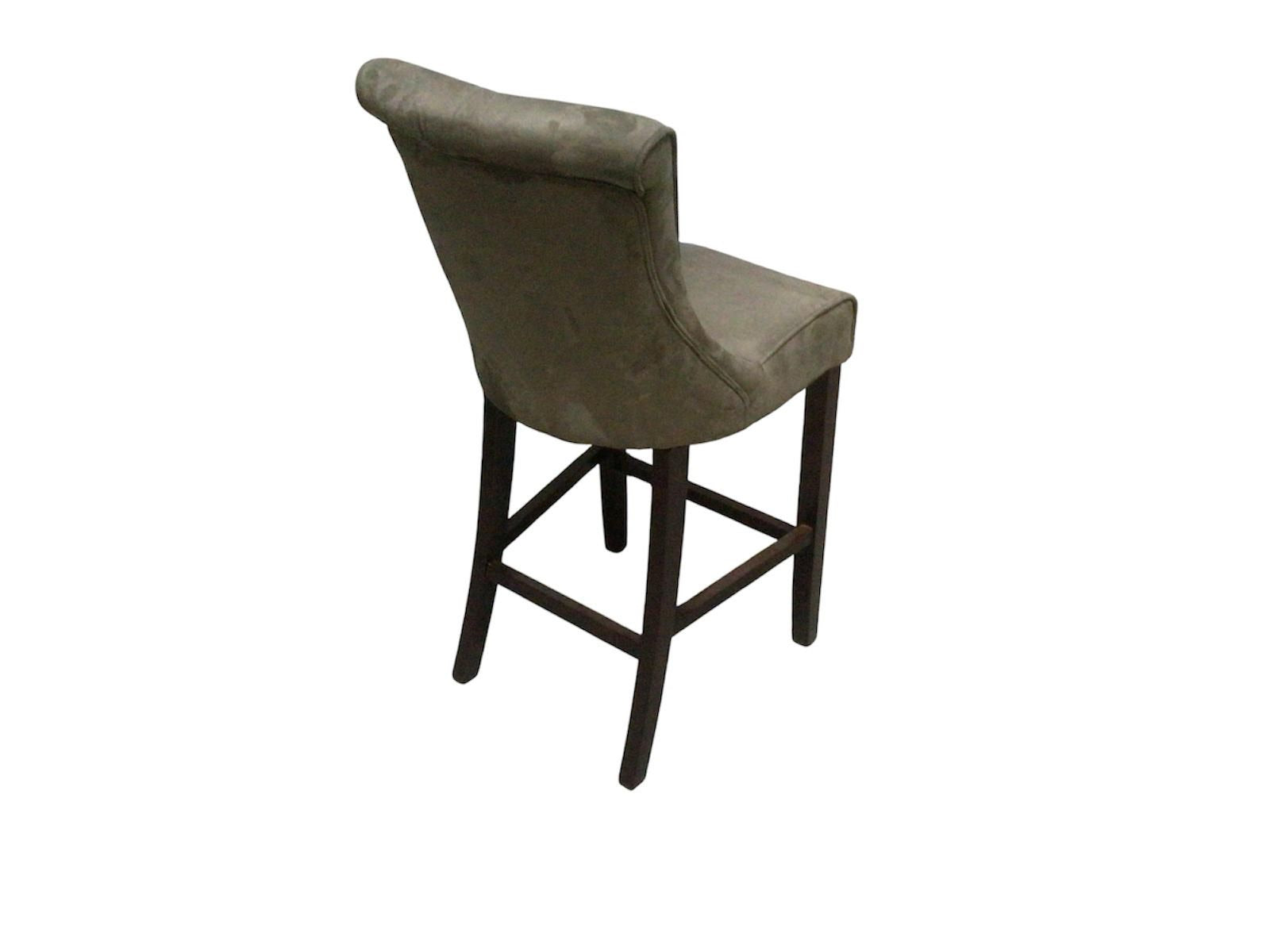 Kingston Olive Green Faux Suede Bar Stool