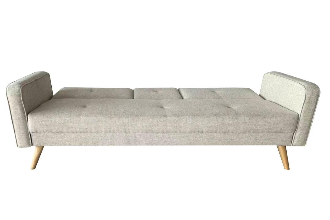 Otto 3 Seater Click Clack Sofa Bed - Beige Linen