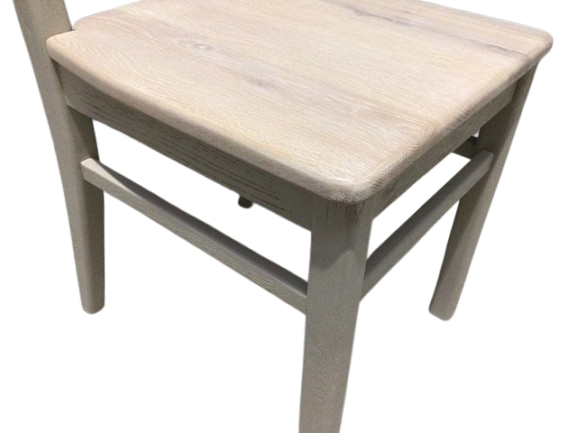 Calgary Oak Cross Back Dining Chair painted Oyster
