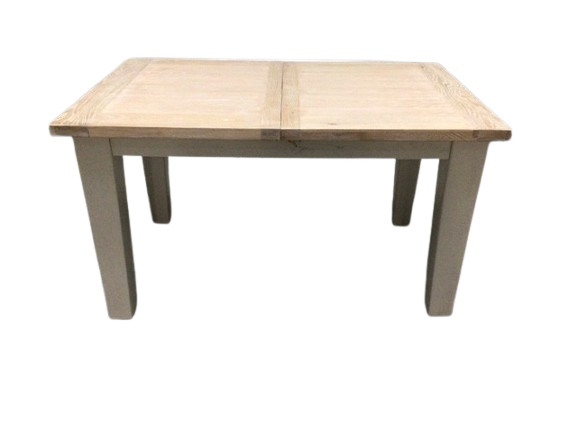 Calgary Oak 1.4m Ext Dining Table painted Oyster