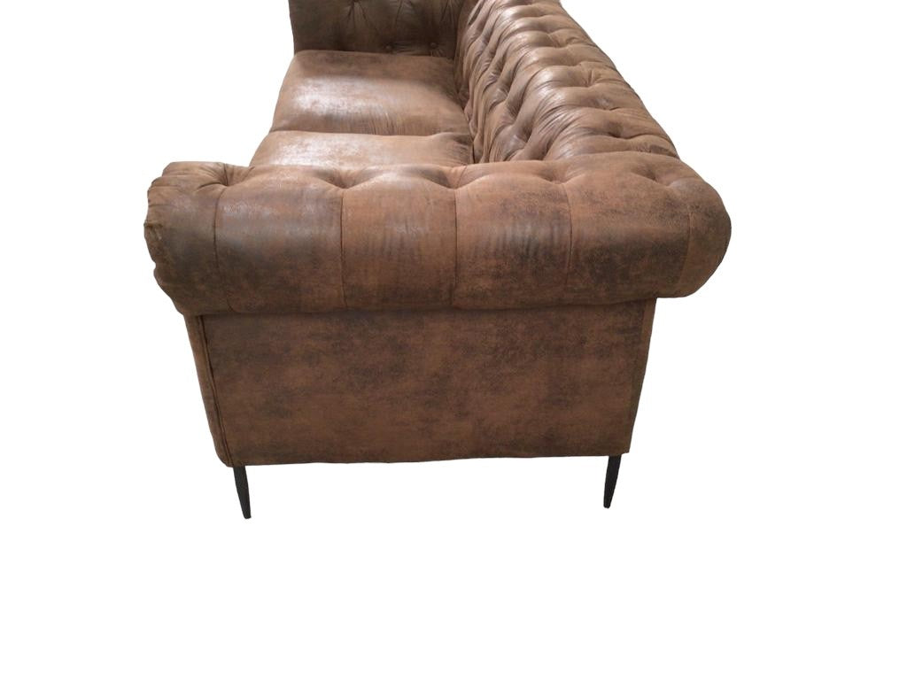 Portland Brown 3 Seater Sofa