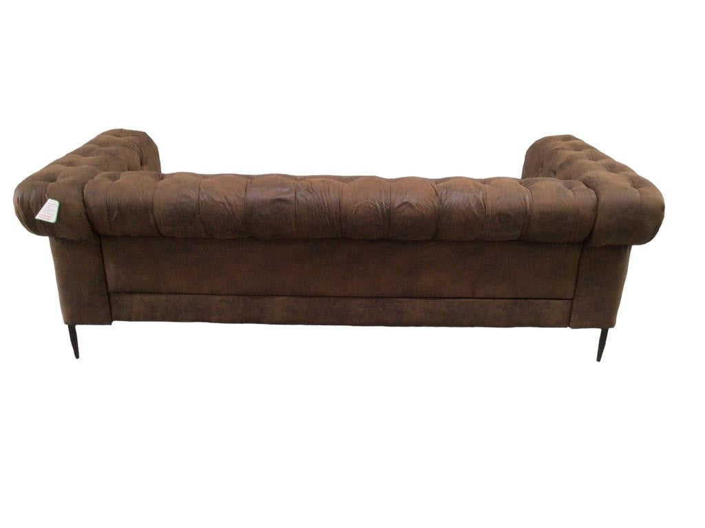 Portland Brown 3 Seater Sofa